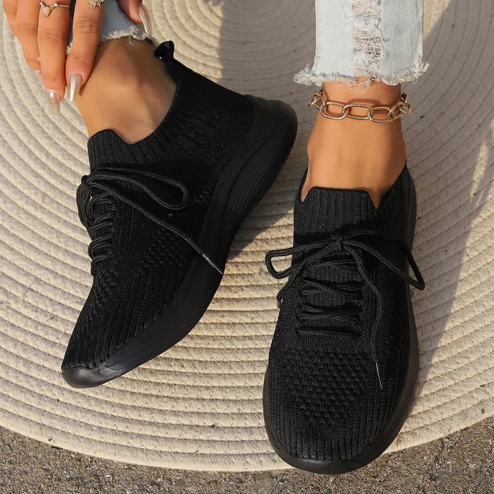 Levoire | Baskets Décontractées Et Respirantes Pour - Femmes - Lacets Noir