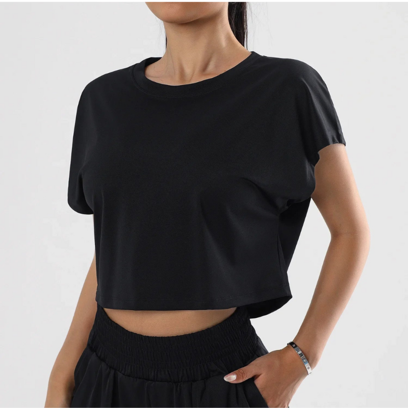 Levoire | Blouse Manches Courtes FR Femmes Pour LT Noir