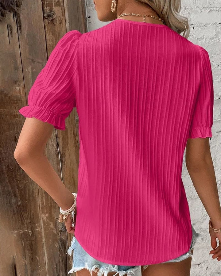 Levoire | Blouse En Dentelle Élégante Avec Décolleté En V