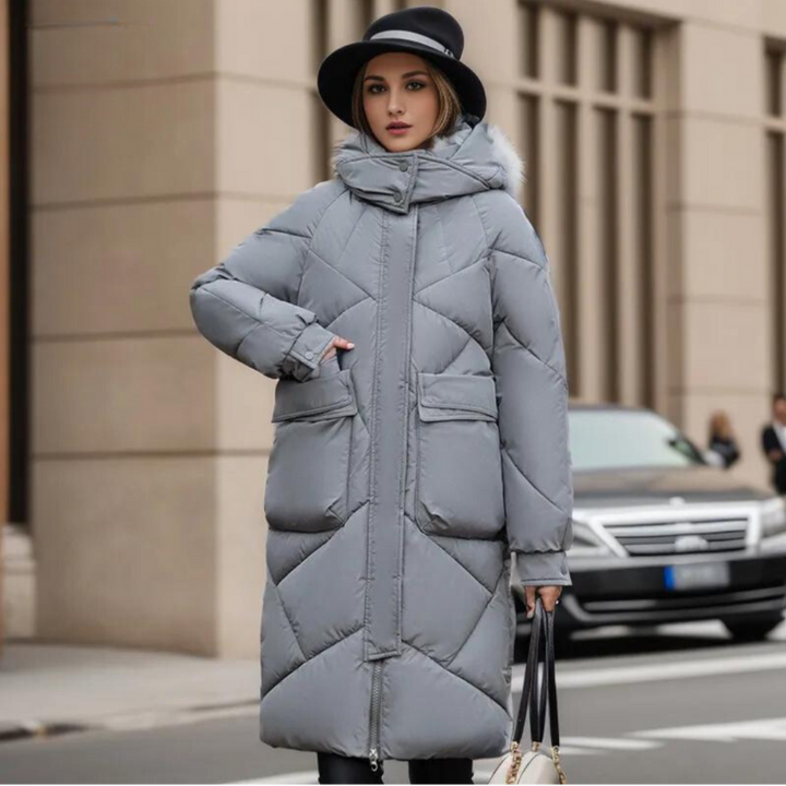 Levoire | Veste longue pour femmes chaude Gris