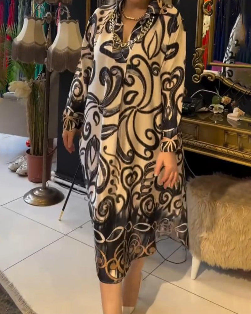 Levoire | Femmes Élégante Robe Imprimée