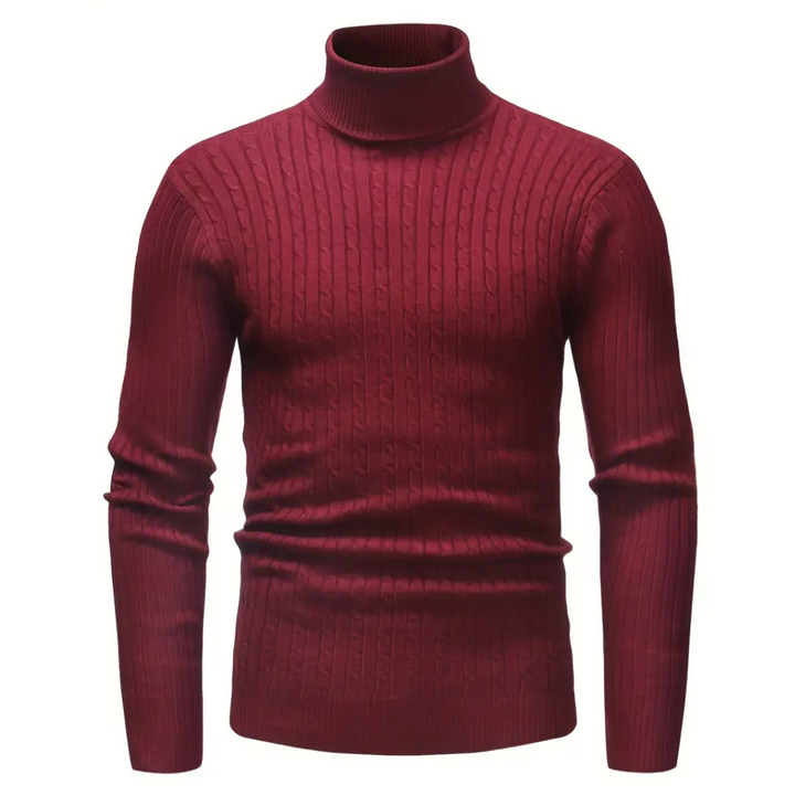 Levoire | Pull à col roulé pour hommes chaud Rot