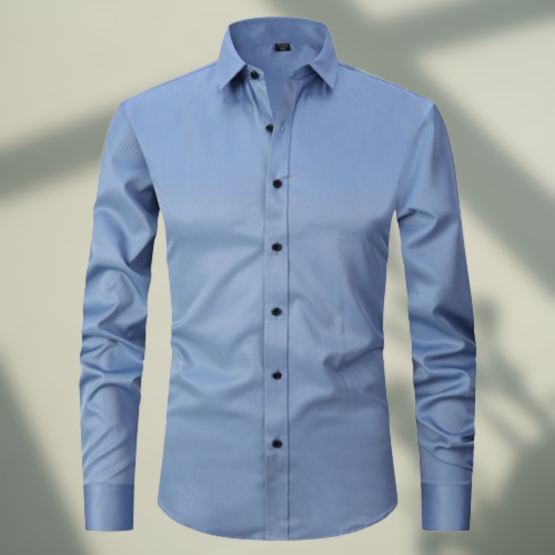 Levoire | Chemise élastique élégante Azzurro