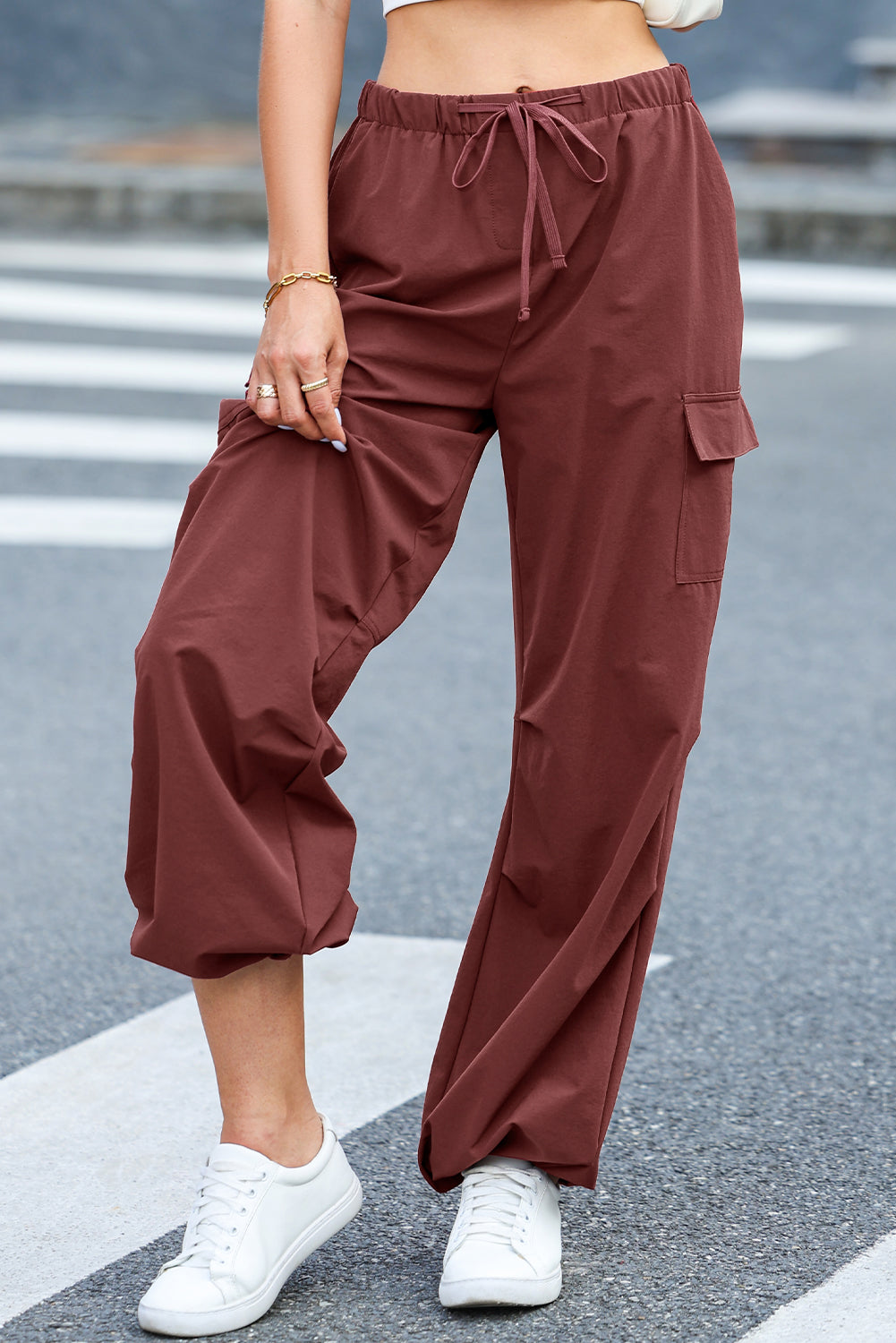 Levoire | Pantalons Cargo Rouges