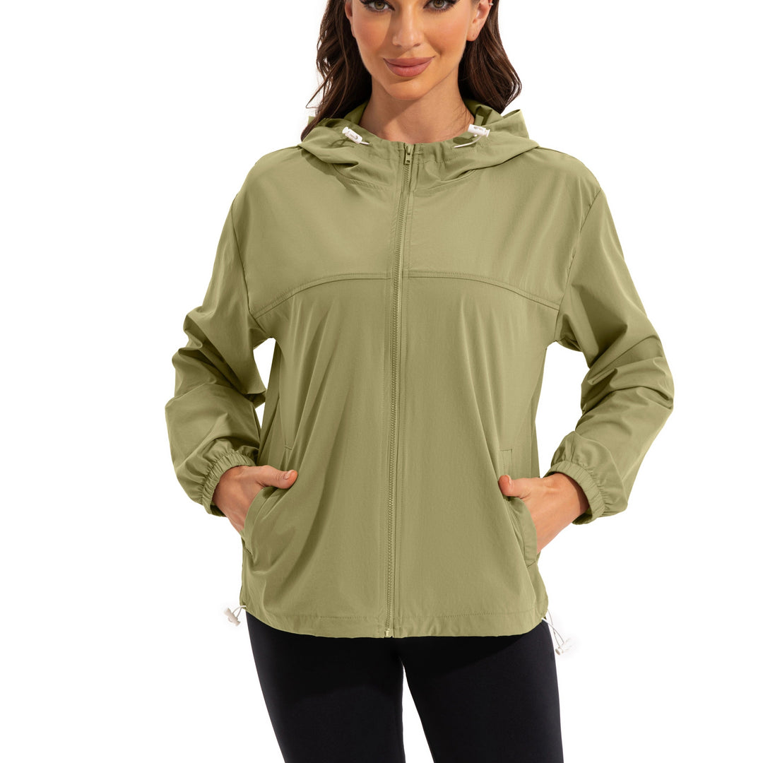 Levoire | Veste De Sport Légère Imperméable Avec Capuche Vert olive