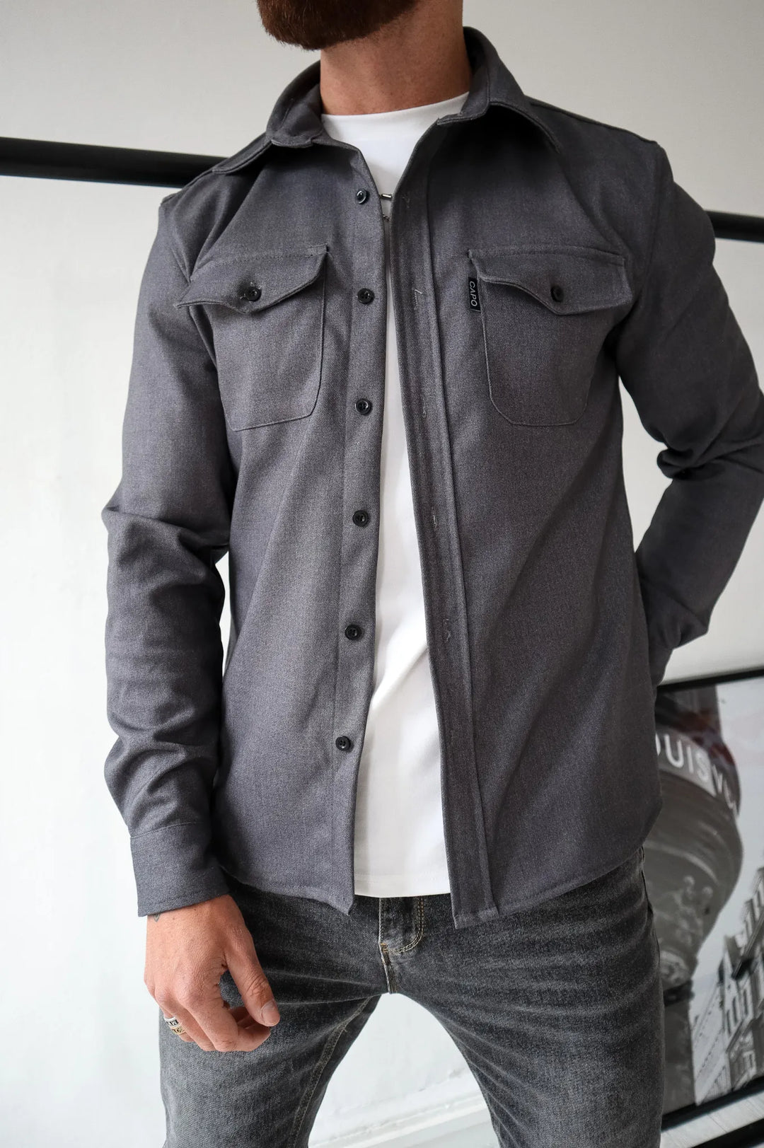 Levoire | Veste Moderne Pour Homme Gris foncé