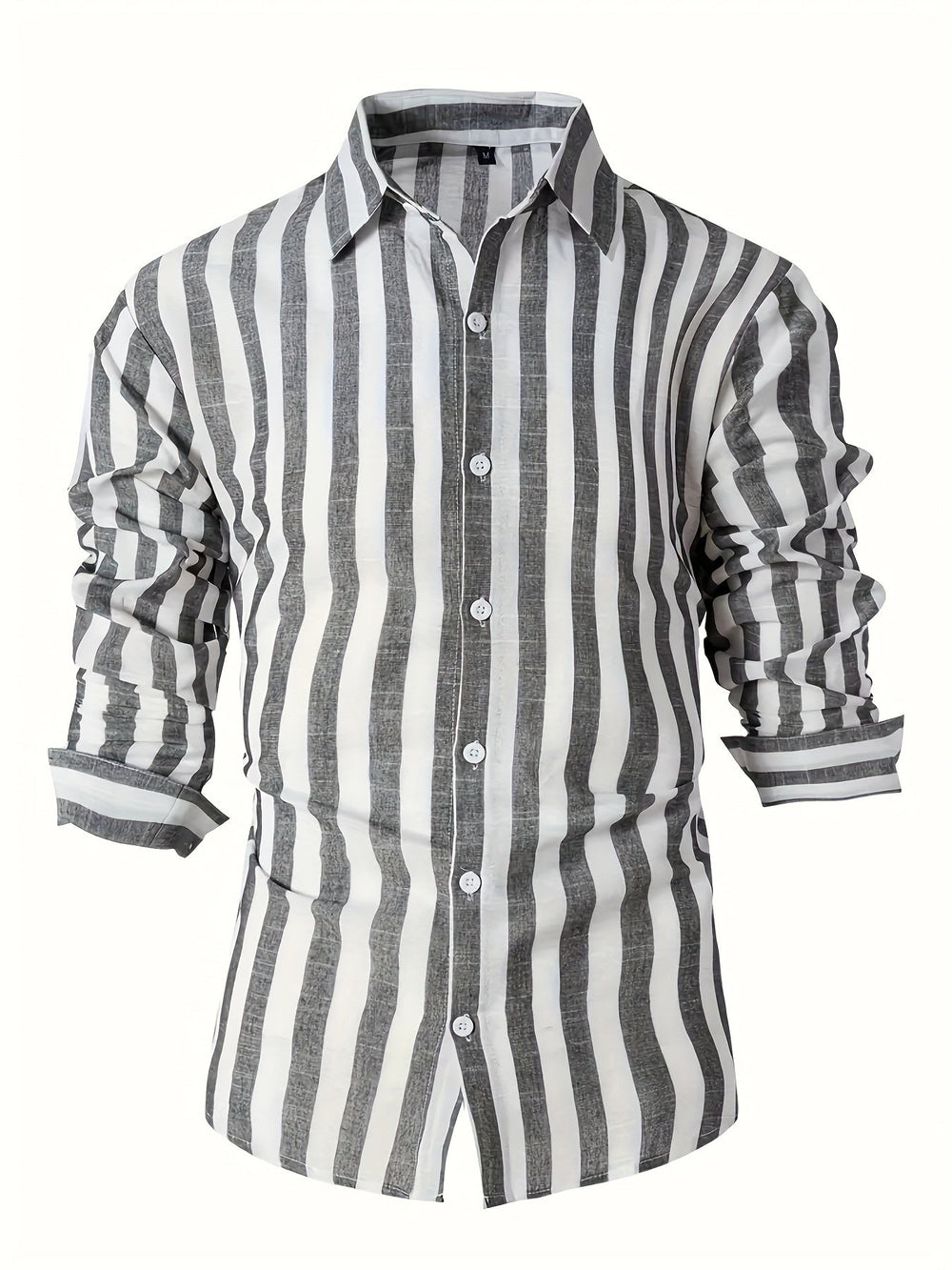 Levoire | Chemise En Coton Lin Rayée Pour Hommes