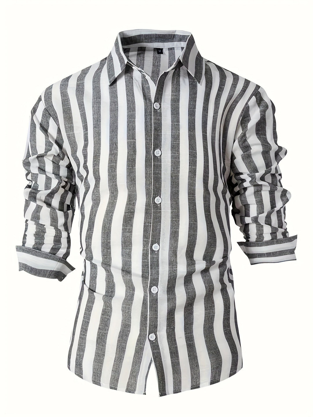 Levoire | Chemise En Coton Lin Rayée Pour Hommes