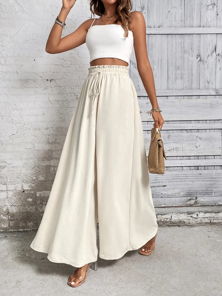 Levoire | Honey Tied Pantalon Large Taille Haute
