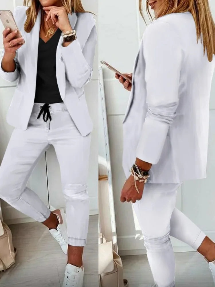 Levoire | Ensemble de manteau tendance Blanc