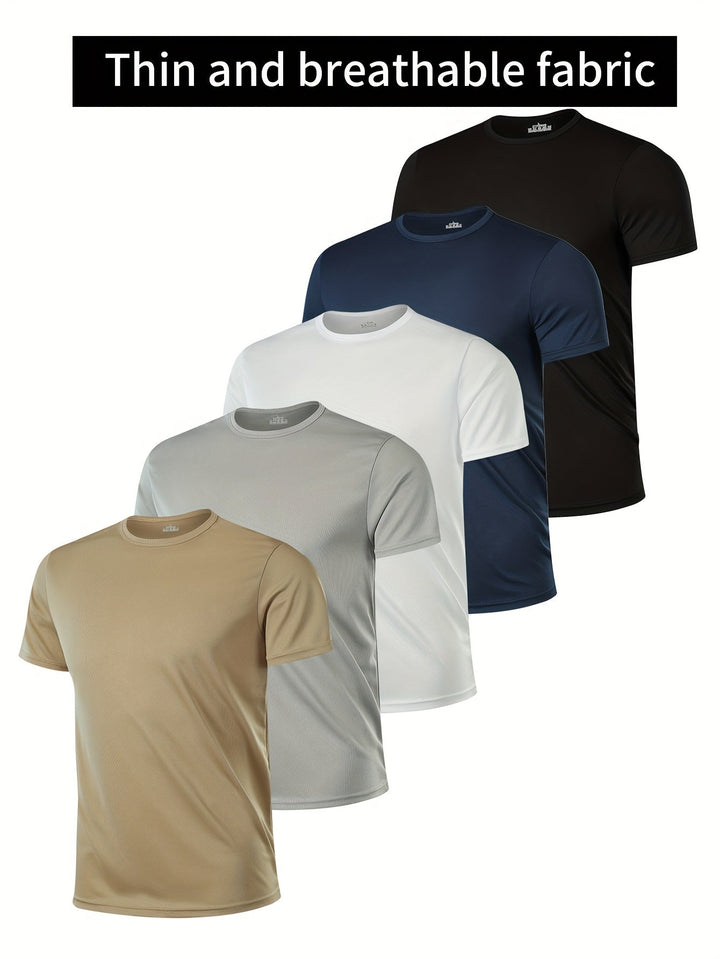 Levoire | 5 Paquet De T-Shirts Sportifs Et Polyvalents À Col Rond 5-Pack Couleur Combinaison 2
