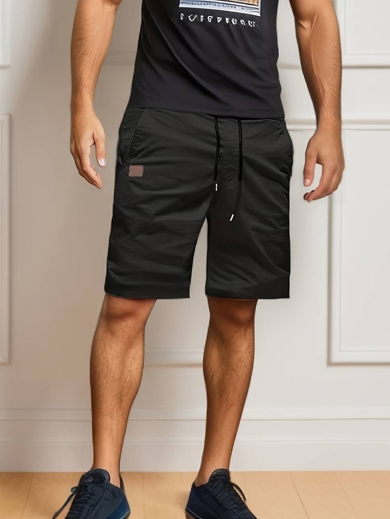 Levoire | Shorts Cargo Relaxants Pour Hommes Noir