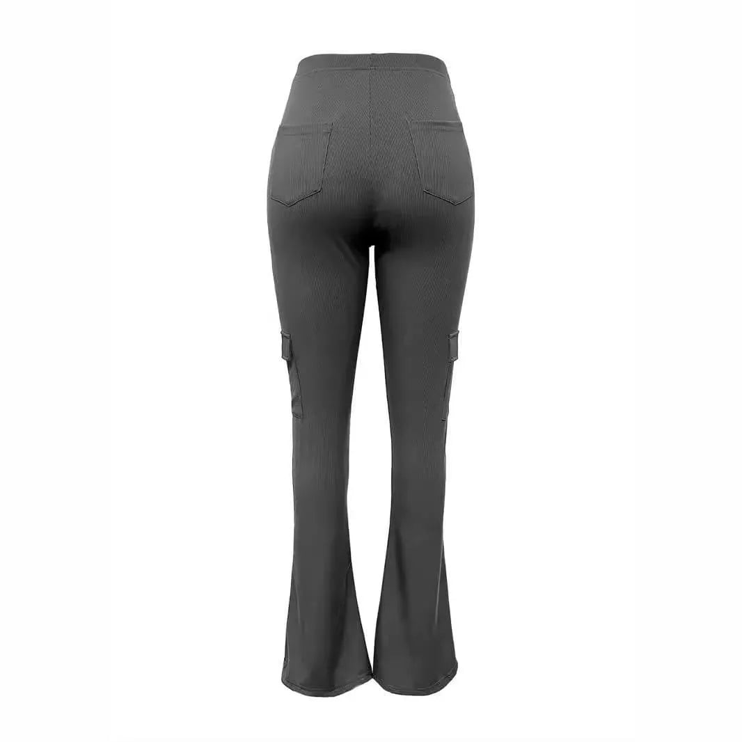 Levoire | Pantalons slim-fit à taille haute légèrement évasés