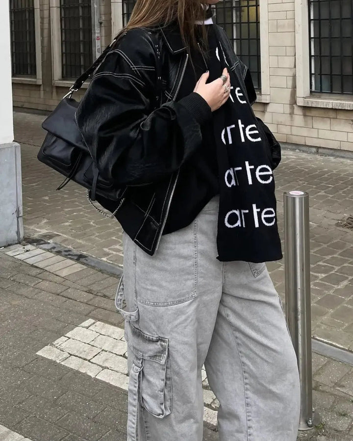 Levoire | Veste En Cuir Surdimensionnée Test