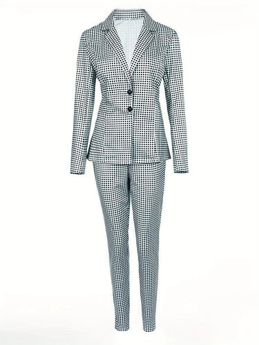 Levoire | Veste À Imprimé À Carreaux Et Pantalons Ensemble Deux Pièces