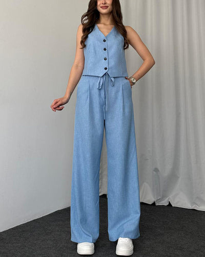 Levoire | Ensemble Sans Manches Avec Pantalon