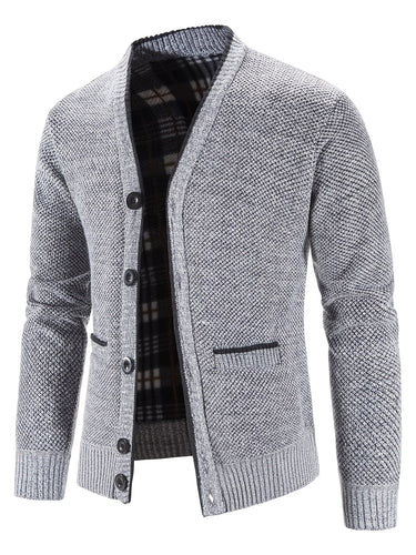 Levoire | Veste Tricotée Décontractée Pour Hommes Avec Décolleté En V