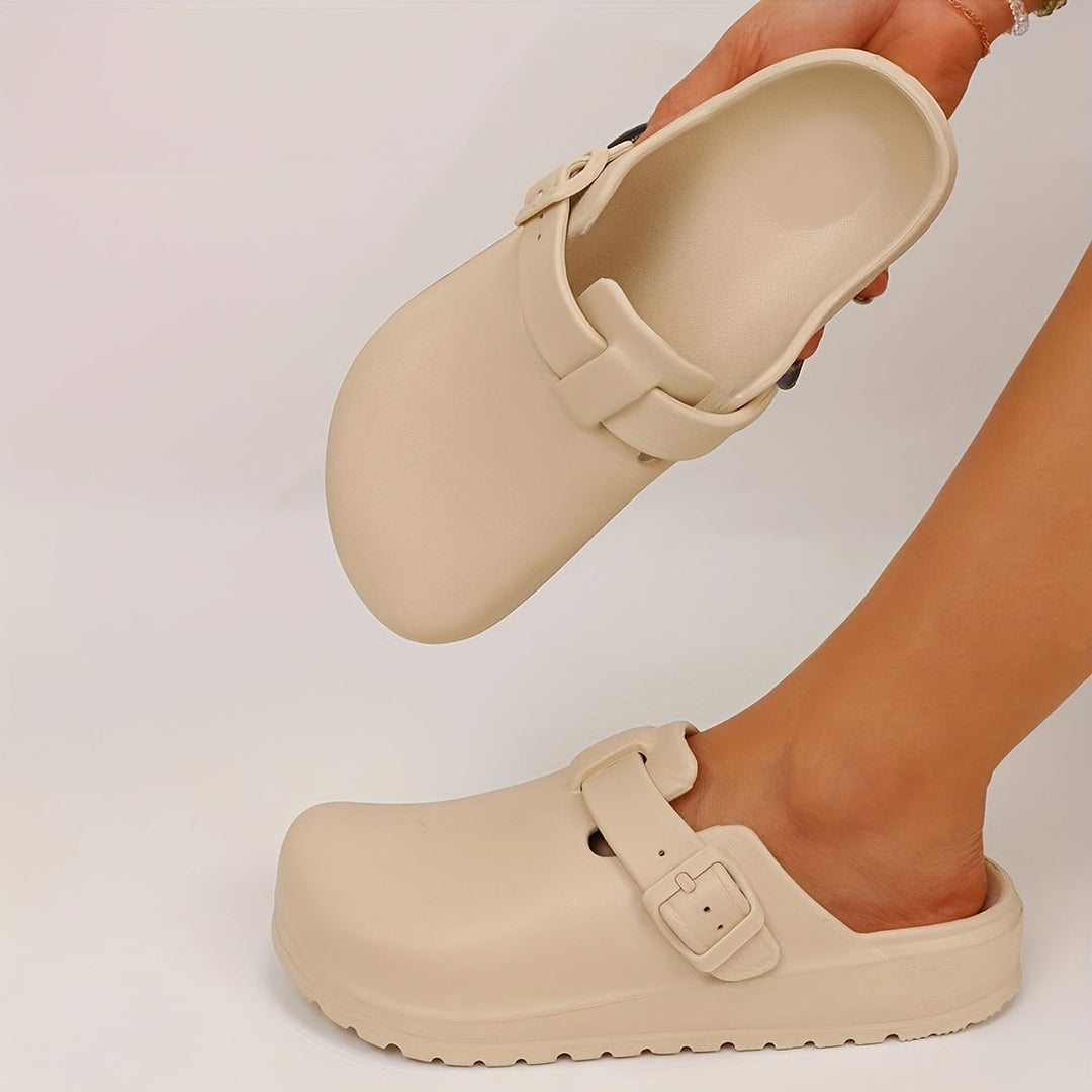 Levoire | Sabots Femme À Semelle Douce Abricot
