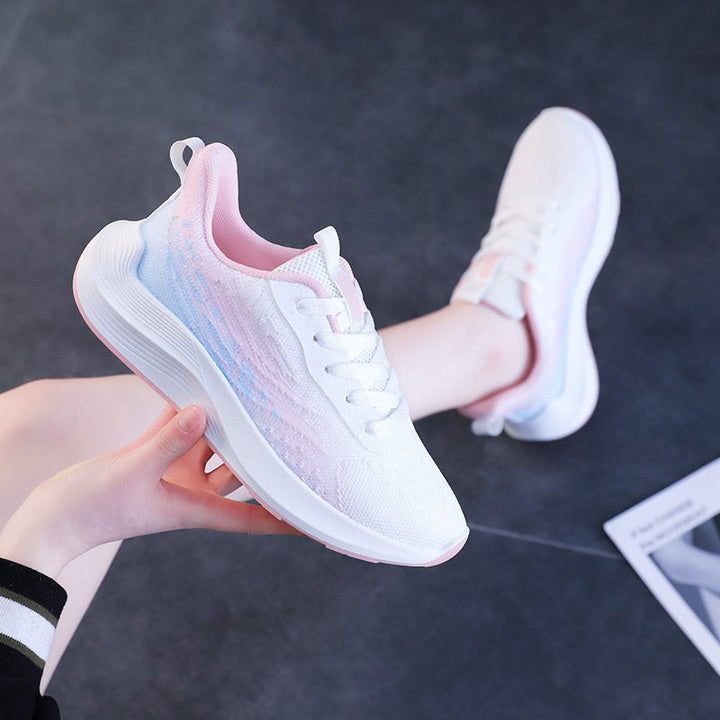 Levoire | Baskets de Course Orthopédiques avec Amorti Extra Doux et Support Idéal pour Tous Blanc Rose