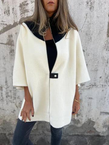 Levoire | Veste De Loisirs Avec Col Montant Et Fermeture Éclair Blanc