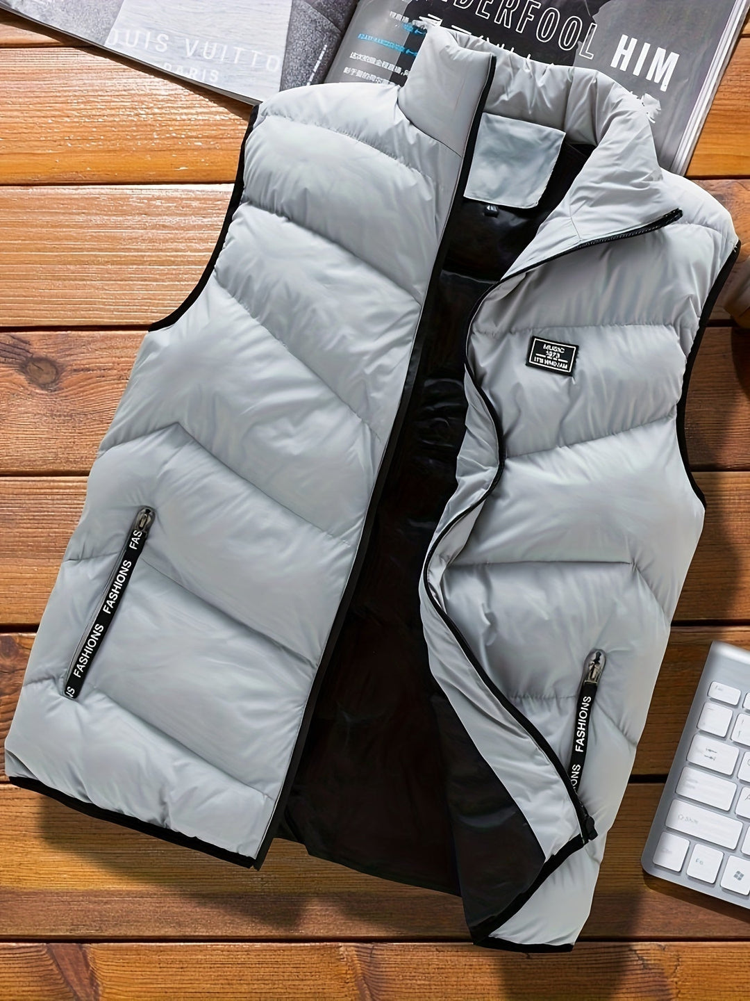Levoire | Veste avec poches zippées Gris