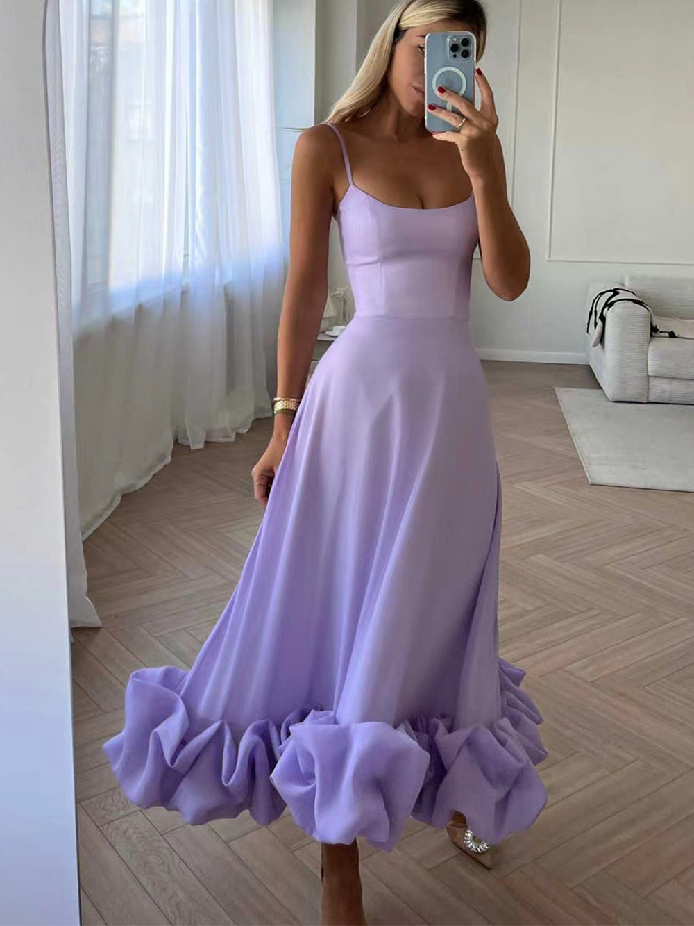 Levoire | Élégant & Unique Robe Boho Lilas