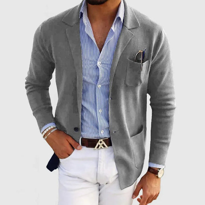 Levoire | Robe chemise à manches longues inversée avec poches Gris clair