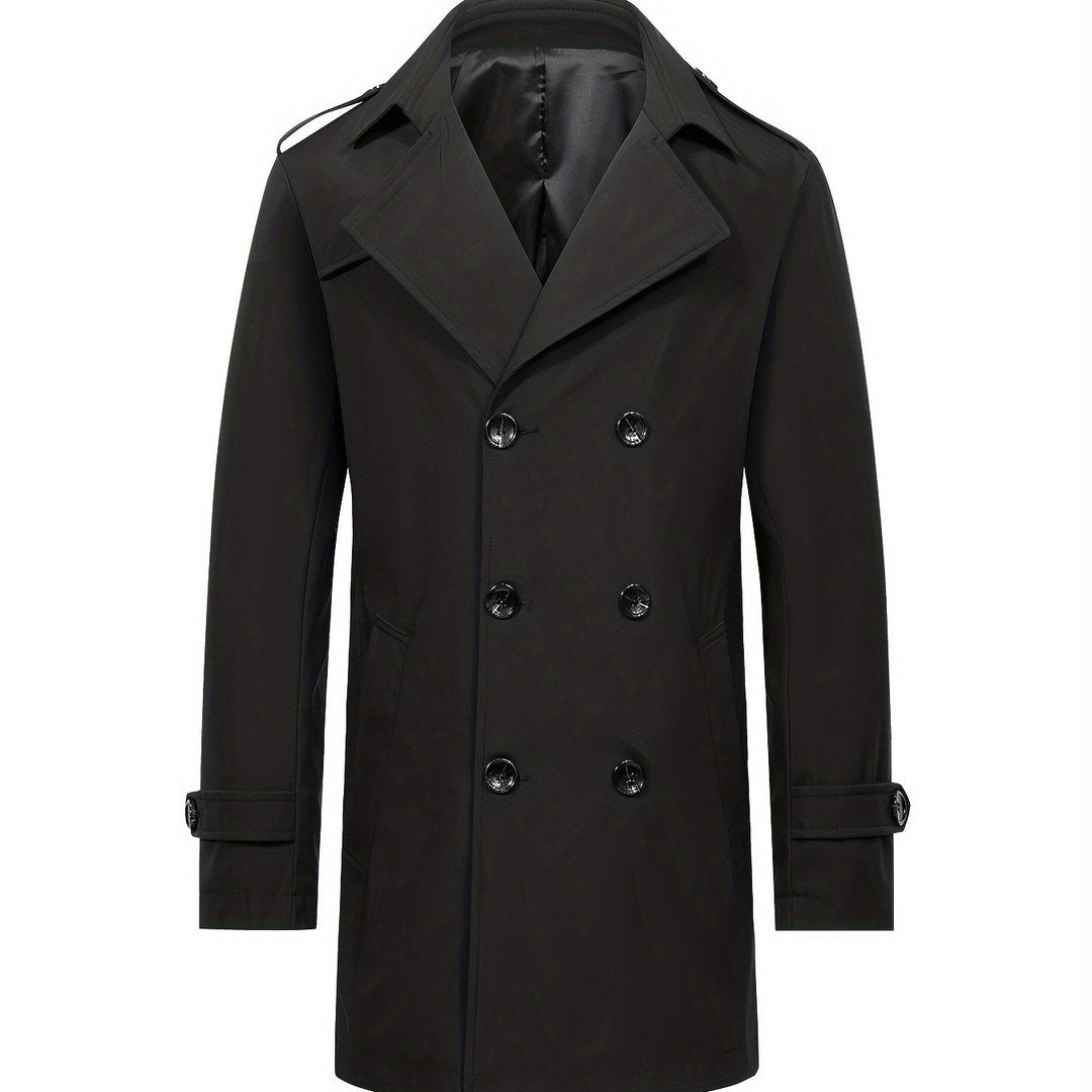 Levoire | Trench-Coat Pour Hommes À Double Rangée Dans Une Couleur
