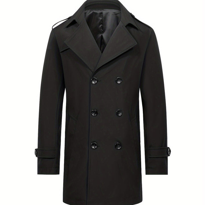 Levoire | Trench-Coat Pour Hommes À Double Rangée Dans Une Couleur