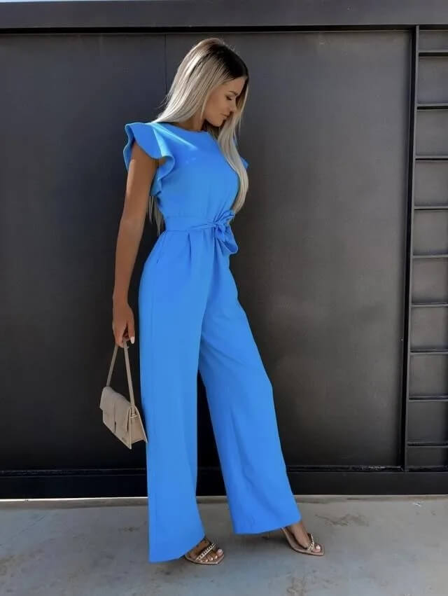 Levoire | Élégant Et Confortable Jumpsuit Bleu