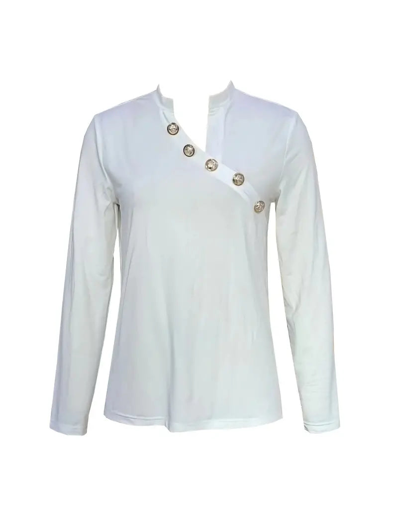 Levoire | Chemise À Bouton Asymétrique blanc