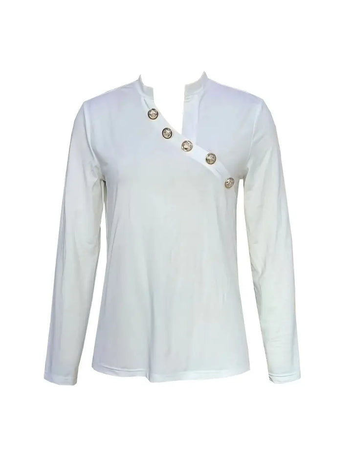 Levoire | Chemise À Bouton Asymétrique blanc