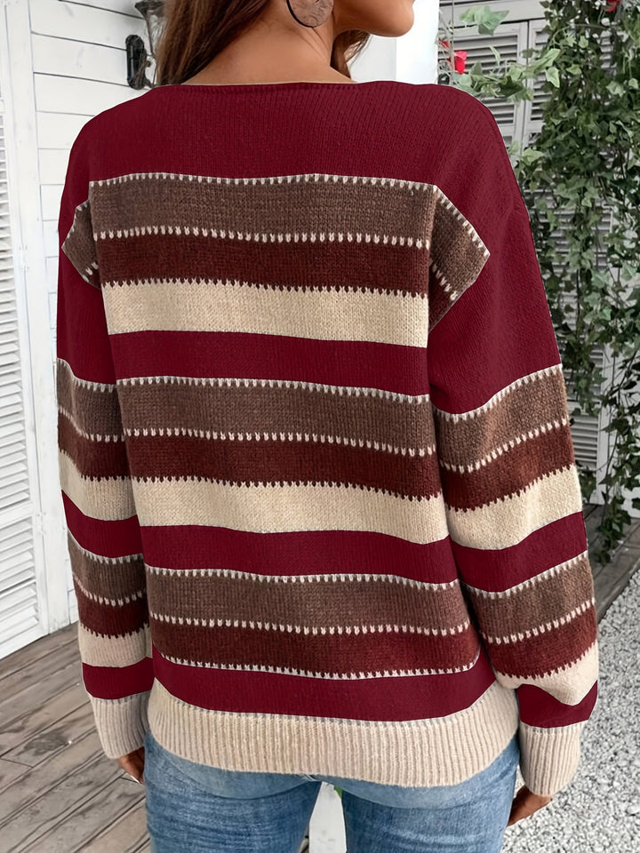 Levoire | Pull Coloré À Col Rond