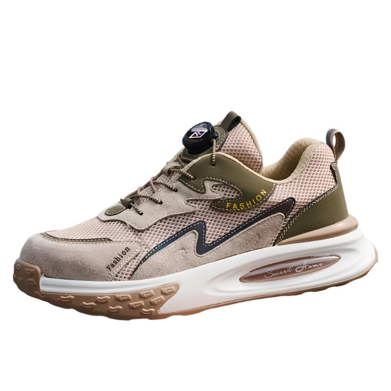 Levoire | Chaussures De Sécurité Sportives À La Marche Et À Semelle Surélevée Pour Hommes Khaki
