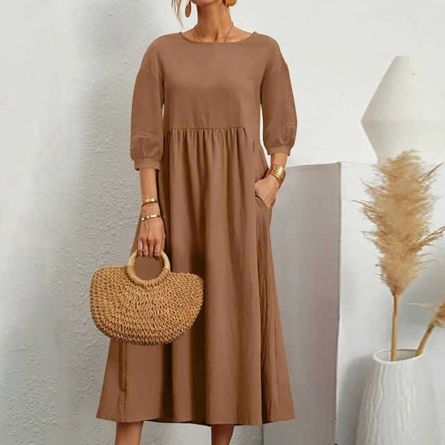 Levoire | Robe Élégante Et Stylée Braun