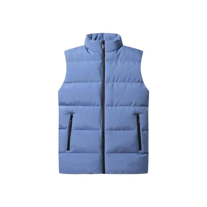 Levoire | Gilet pour hommes sans mélange avec fermeture éclair Sumusin bleu