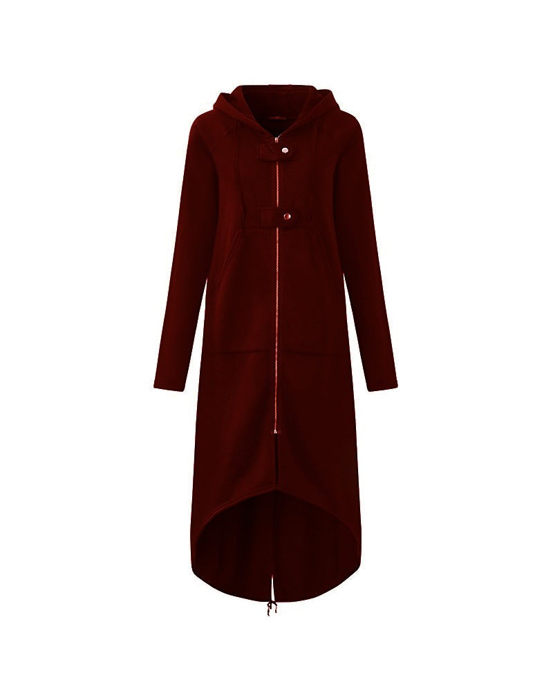 Levoire | Manteau Long Pour Femmes Vin rouge