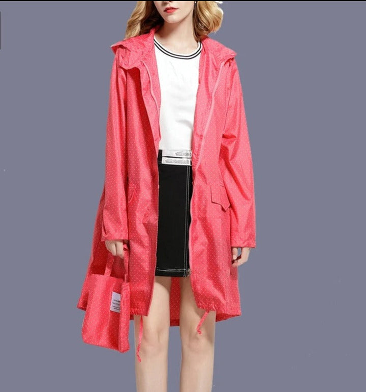 Levoire | Veste De Pluie Coupe-Vent Avec Fermeture Éclair Rosa b