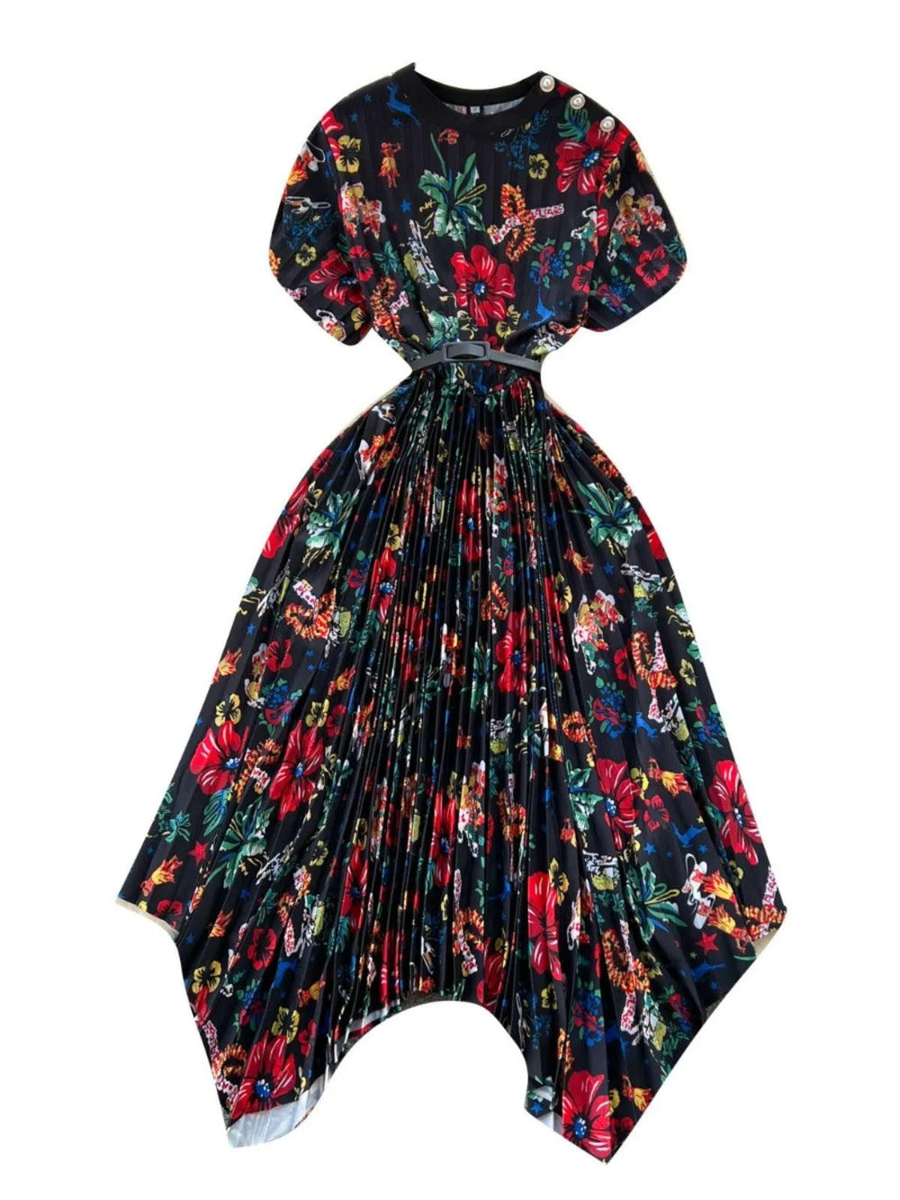 Levoire | Robe en A plissée irrégulière
