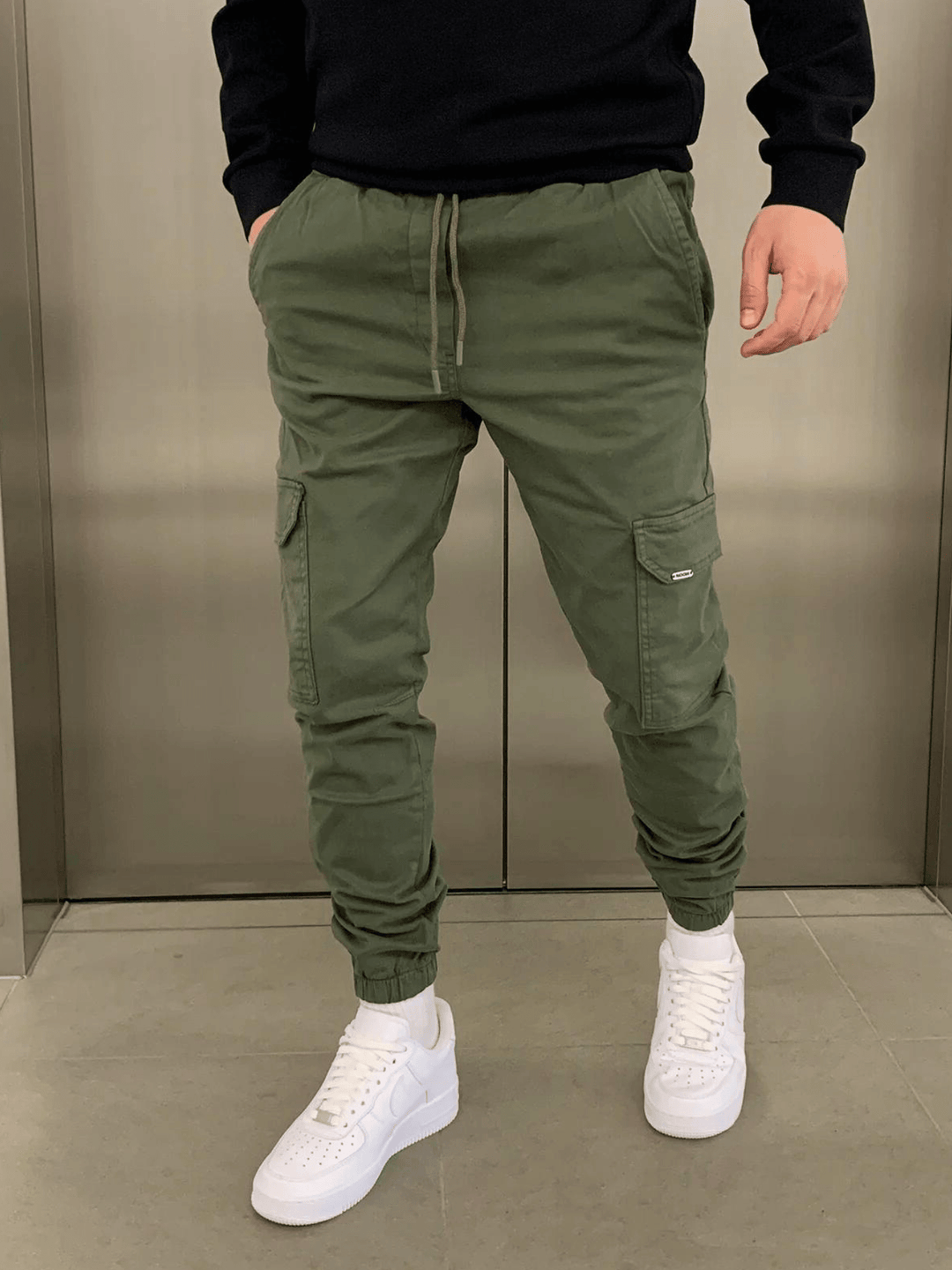 Levoire | Pantalon Cargo Jogger - Le Confort Rencontre Le Style Vert militaire