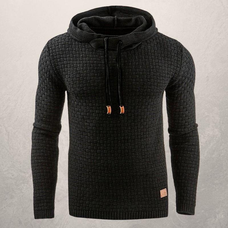 Levoire | Sweater À Capuche Design Sportif Pour Hommes Noir
