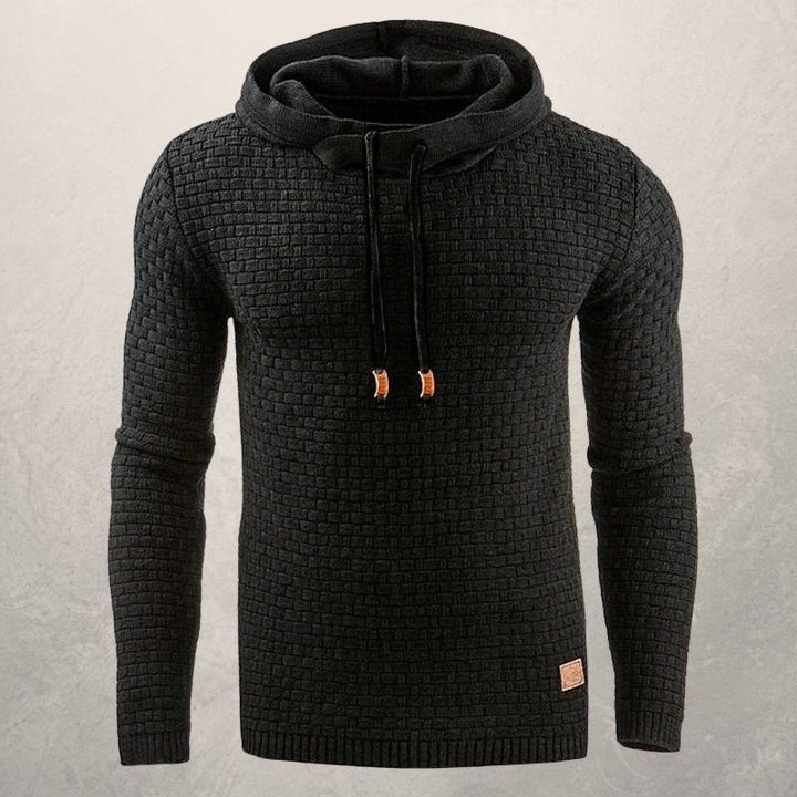 Levoire | Sweater À Capuche Design Sportif Pour Hommes Noir