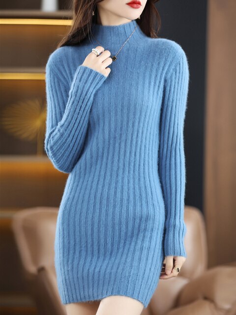 Levoire | Robe En Velours Classique Et Magnifique Bleu
