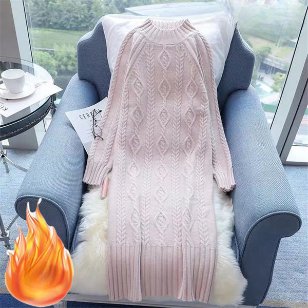 Levoire | Robe En Velours Rose Épais
