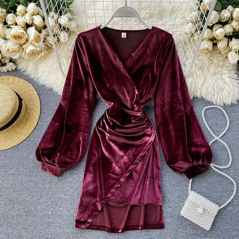 Levoire | Robe plissée sexy sur les hanches Lila