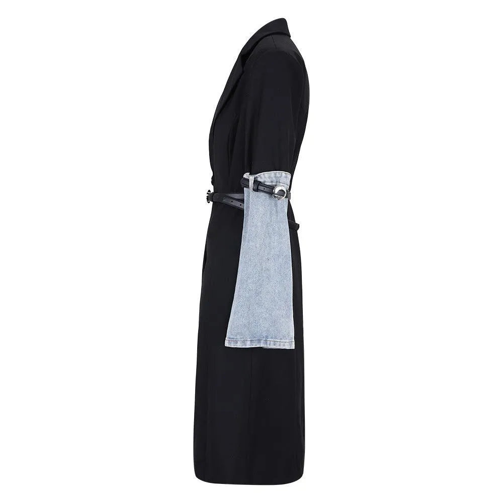 Levoire | Trench denim-patchwork pour femmes