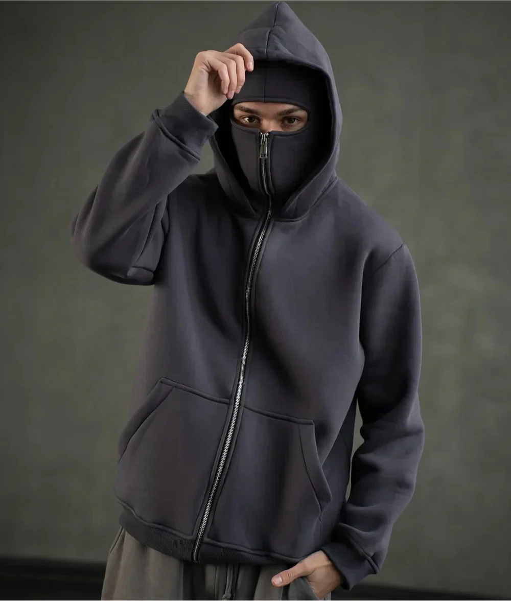 Levoire | Hoodie Avec Fermeture Éclair Noir