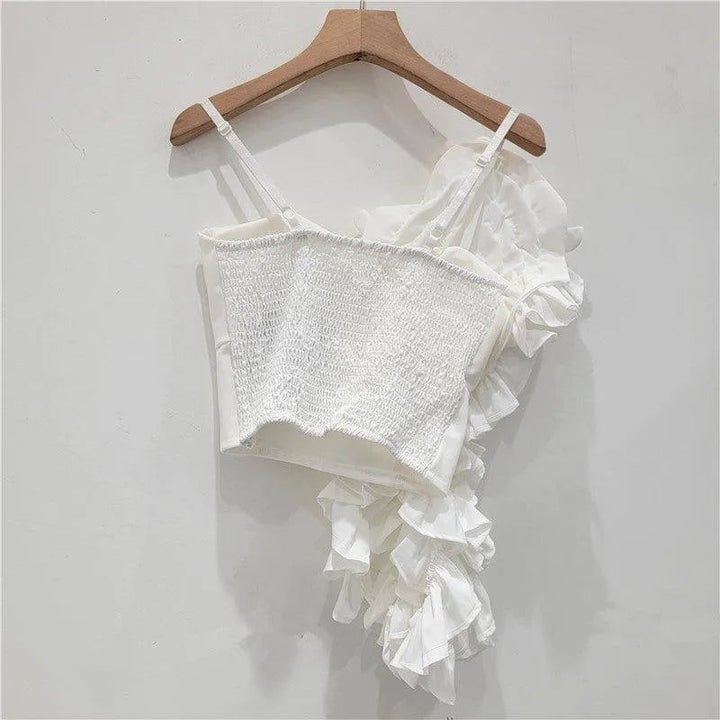 Levoire | Chemise avec une fleur plissée