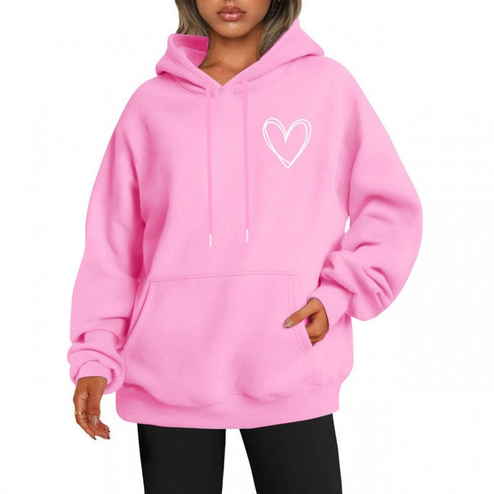 Levoire | Sweat À Capuche Décontracté Long Rosa