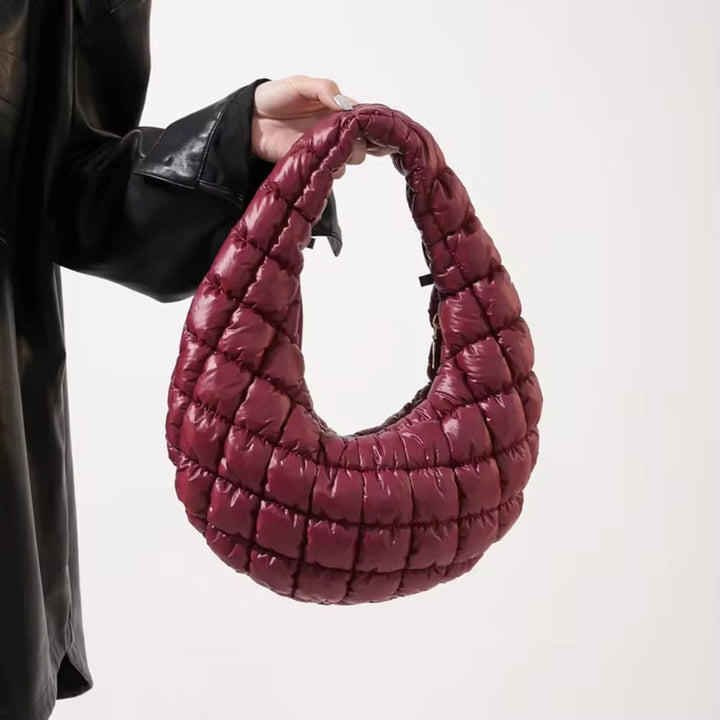 Levoire | Sac En Demi-Lune Rembourré vin rouge